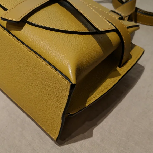Loewe Mini Gate Leather Tote - Ochre - Picture 5 of 7